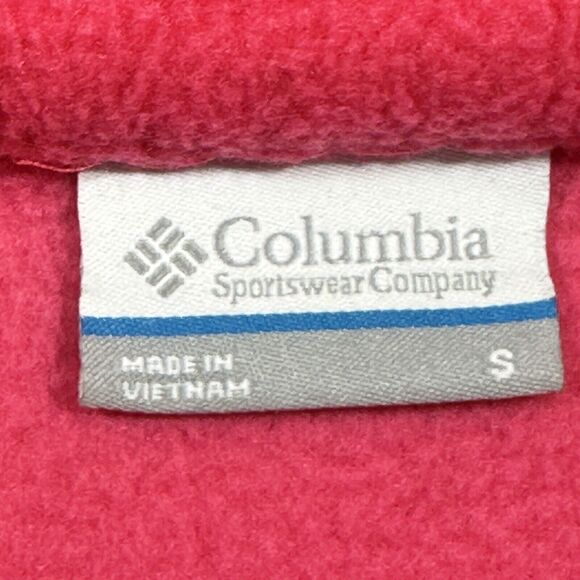 Columbia Jacket Womens Small Pink Long Sleeve Fleece Zip-Up Pockets Adult - Picture 3 of 10